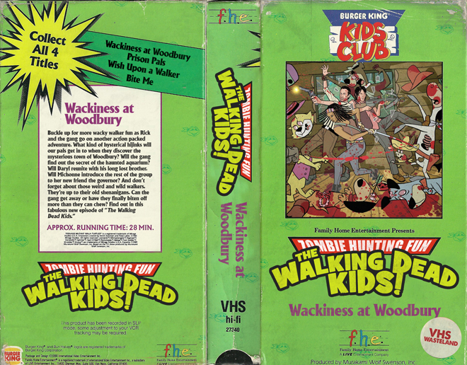 THE WALKING DEAD KIDS CUSTOM VHS COVER CUSTOM VHS COVER, MODERN VHS COVER, CUSTOM VHS COVER, VHS COVER, VHS COVERS